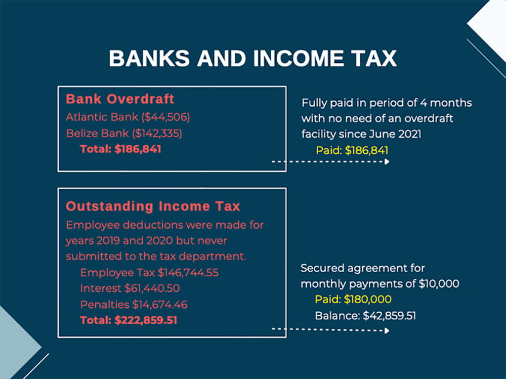 san pedro town council financial report