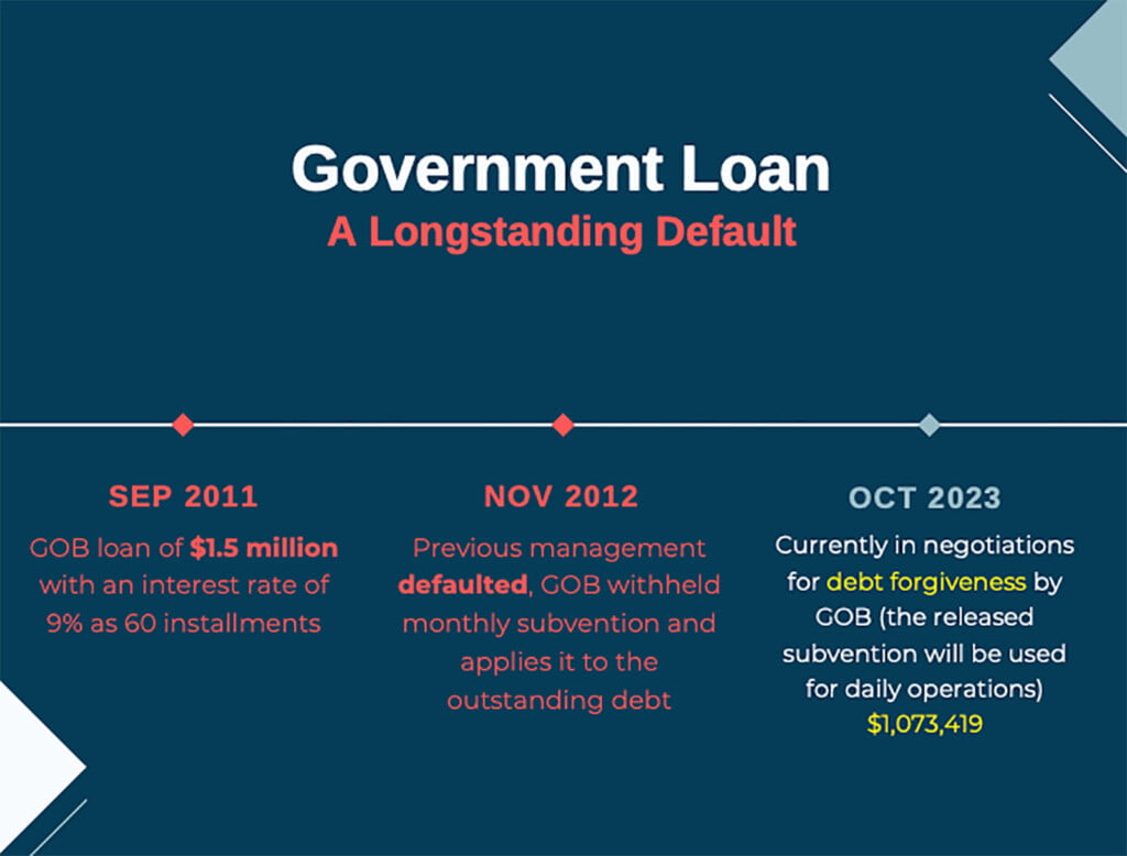 san pedro town council financial report