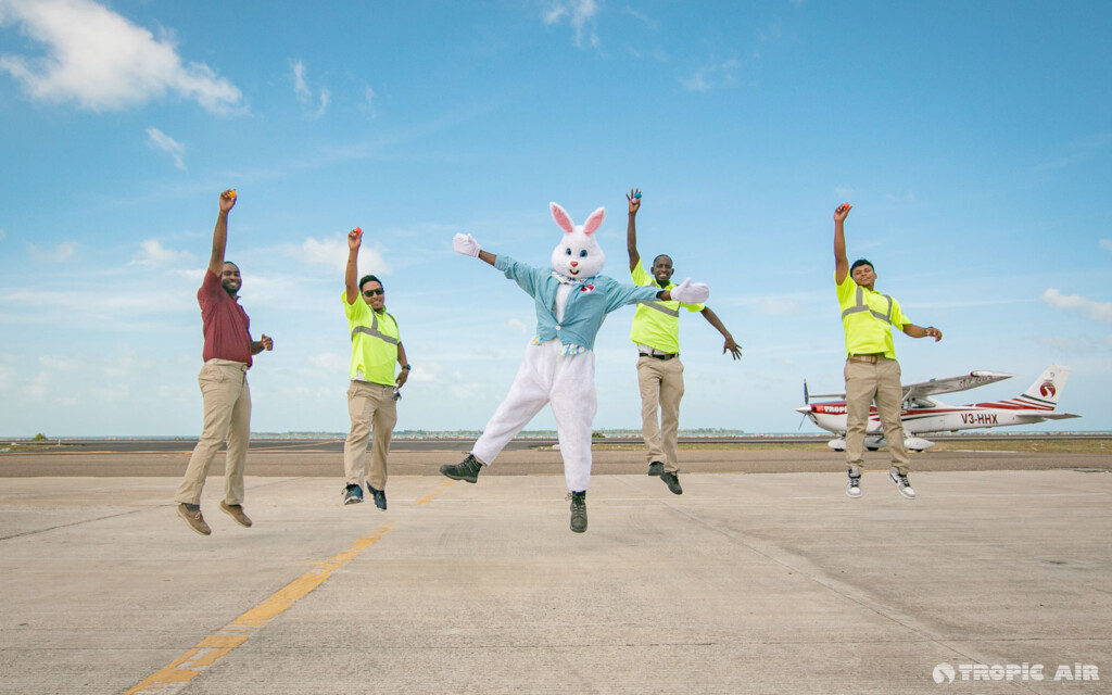 easter bunny tropic air san pedro