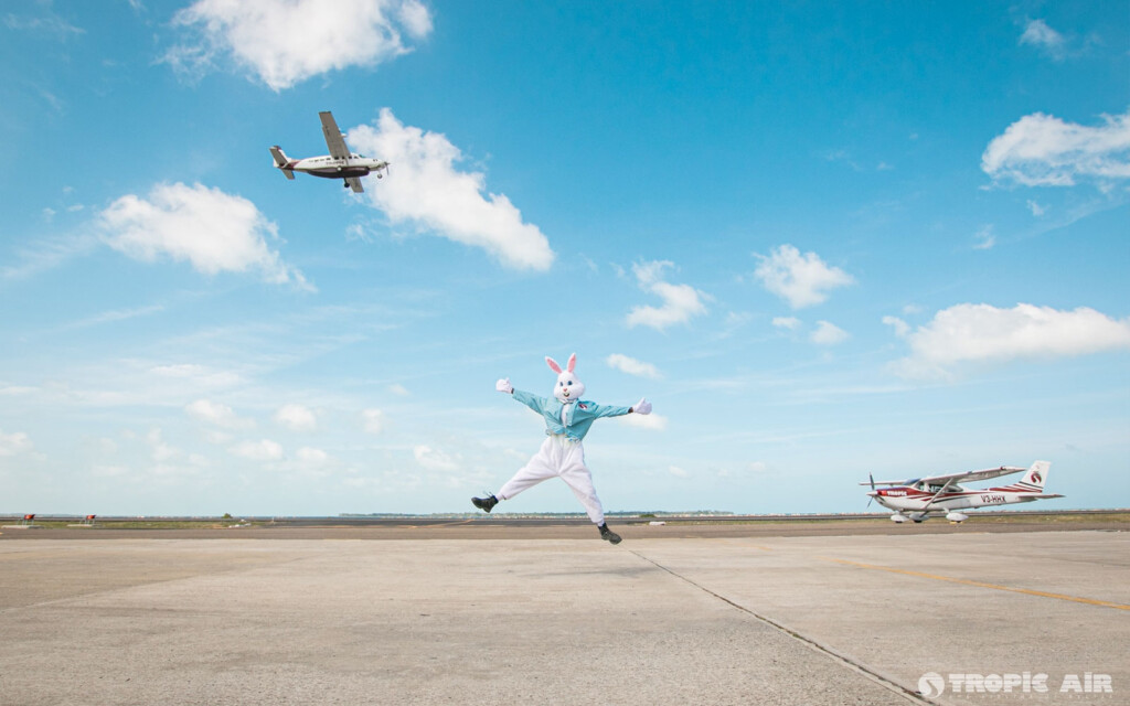 easter bunny tropic air san pedro