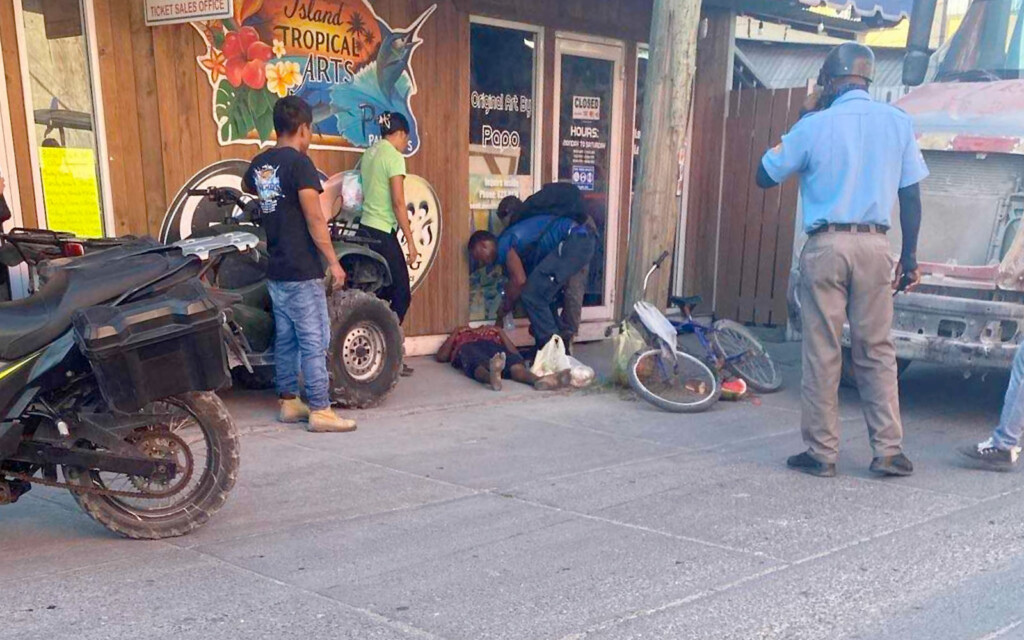 man crushed in traffic accident