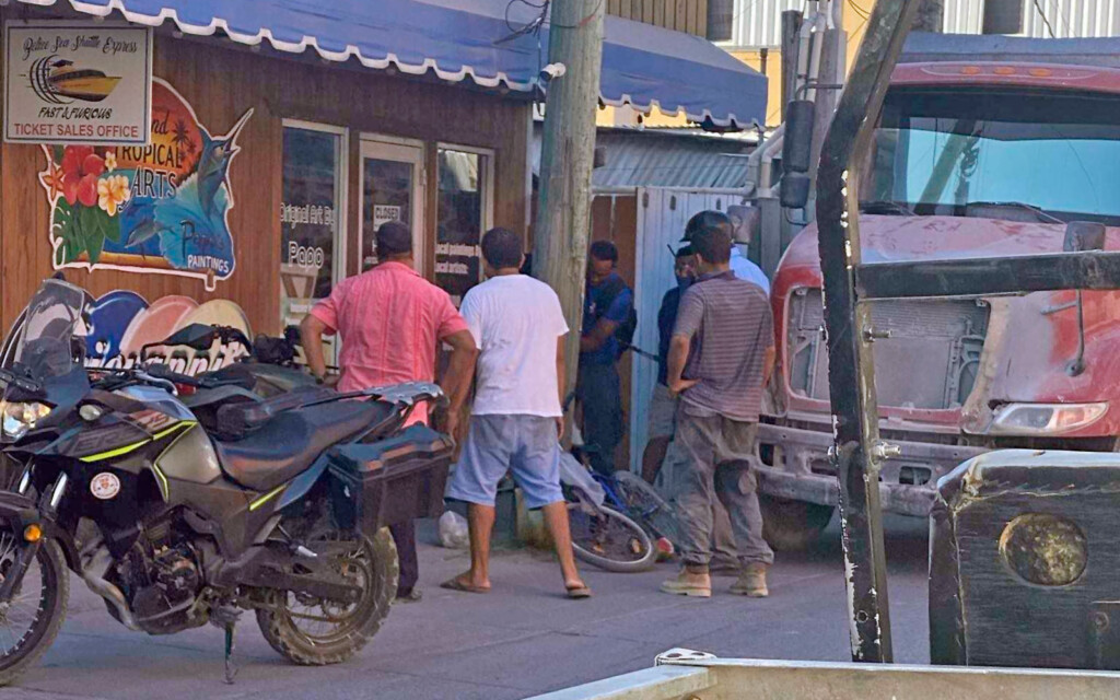 man crushed in traffic accident