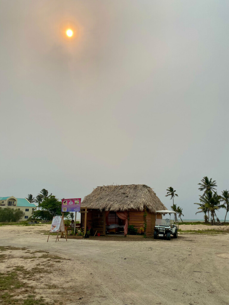 Saharan dust darkens Belize skies