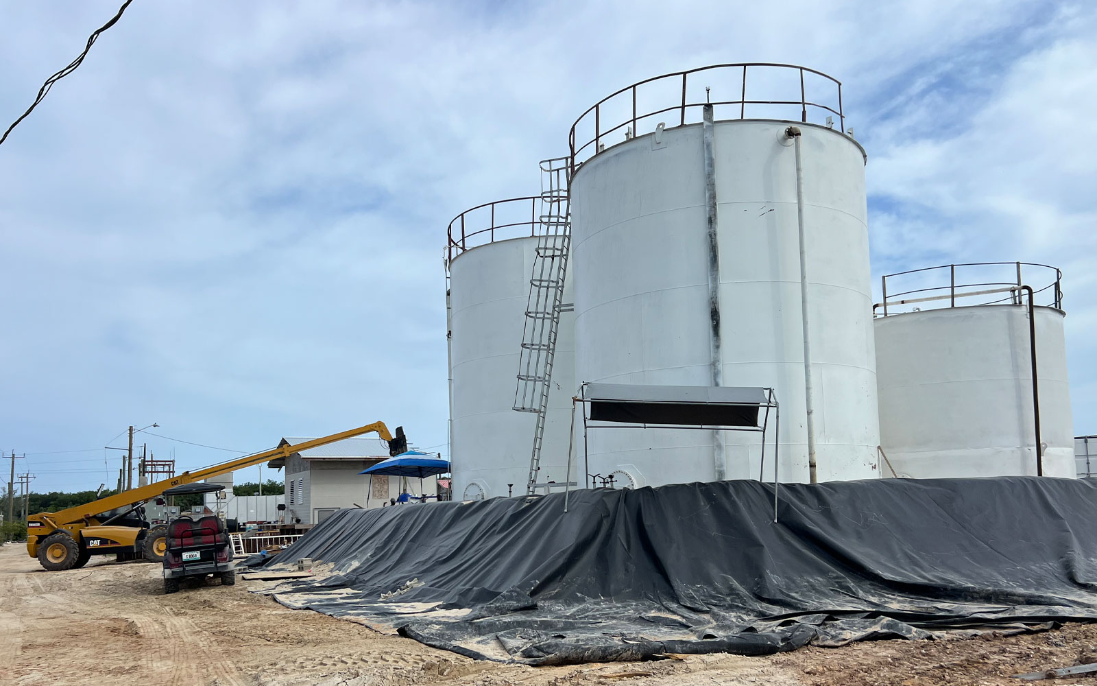 Belize Electricity Limited's new gas turbine station in San Pedro, Ambergris Caye