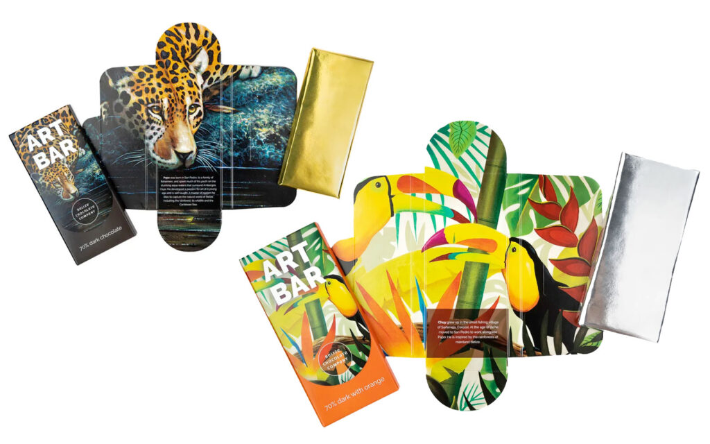 belize chocolate company donates art supplies to san pedro schools