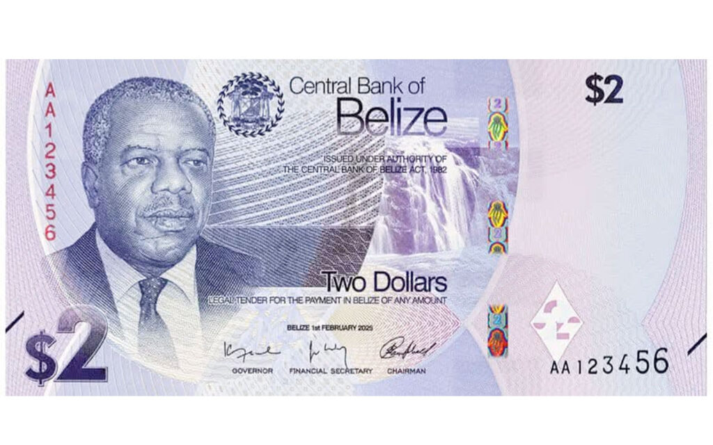 belize new currency notes