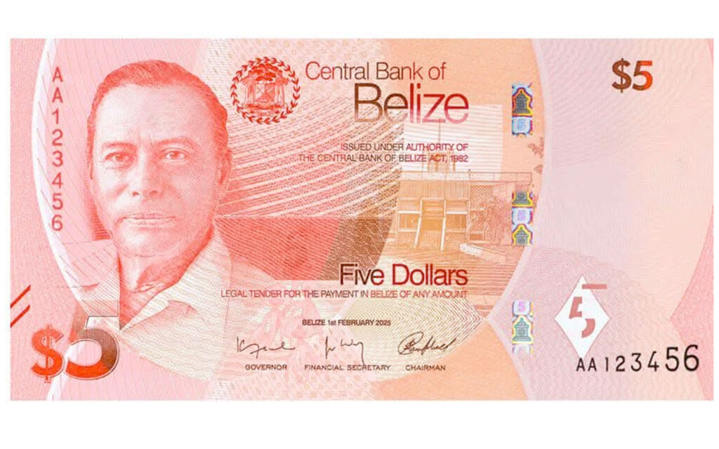 belize new currency notes