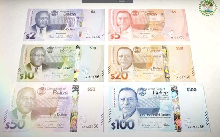 belize new currency banknotes