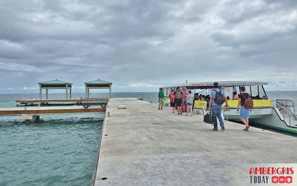 san pedro belize express new water taxi terminal
