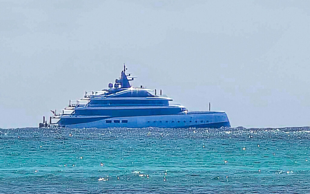 3 Jaw-Dropping Facts About the Kensho Superyacht Anchored Off Ambergris Caye 1 kensho superyacht ambergris caye belize