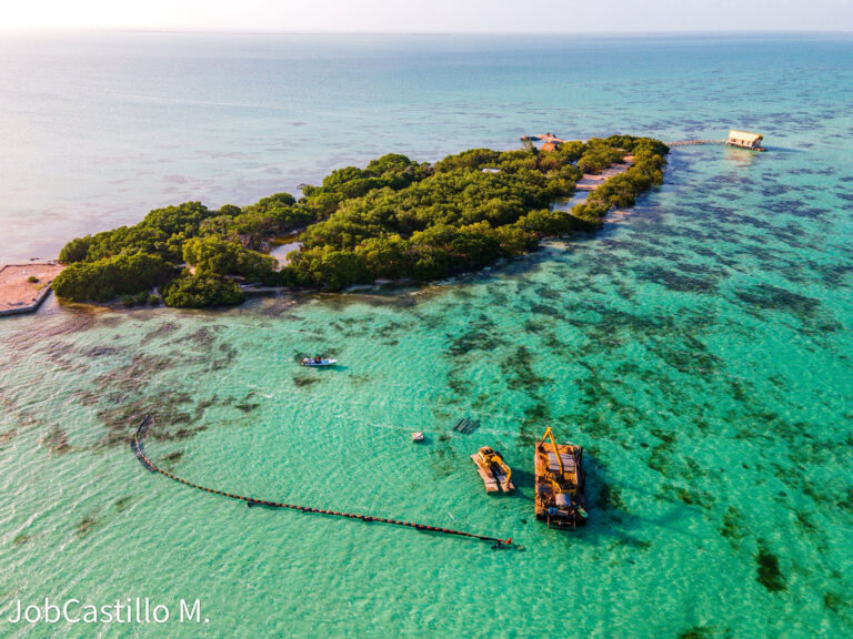 cayo rosario protest against illegal dredging and environmental practices