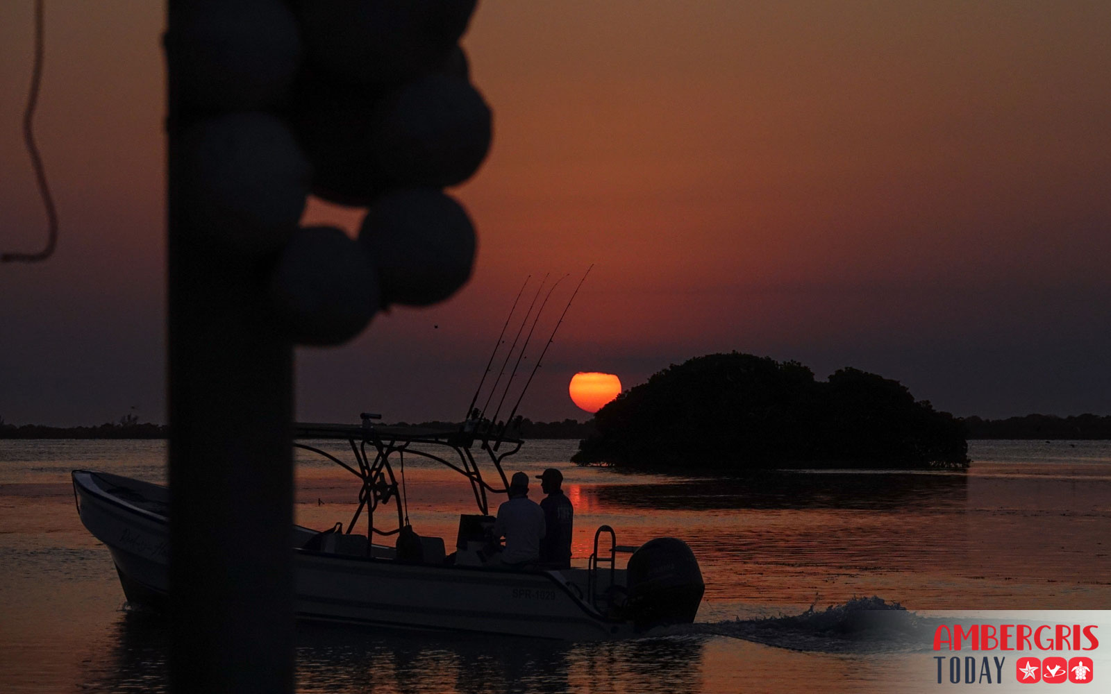 Sunset on Ambergris Caye, Belize