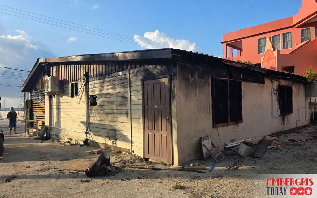 bucket brigade assists firefighters in downtown san pedro