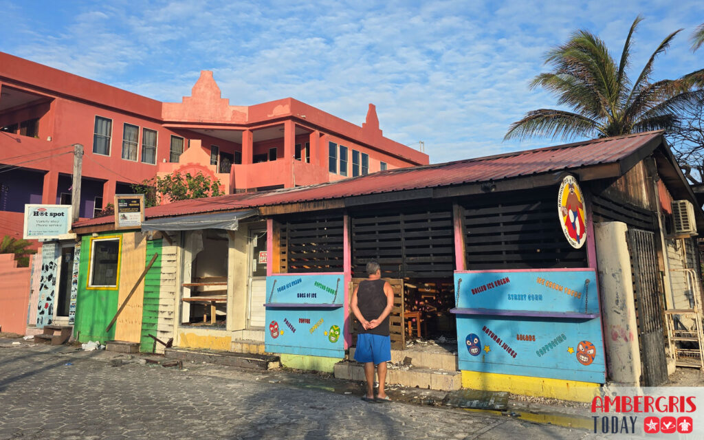 bucket brigade assists firefighters in downtown san pedro