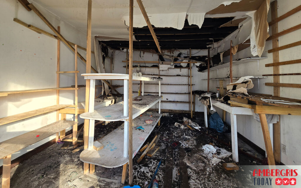 bucket brigade assists firefighters in downtown san pedro