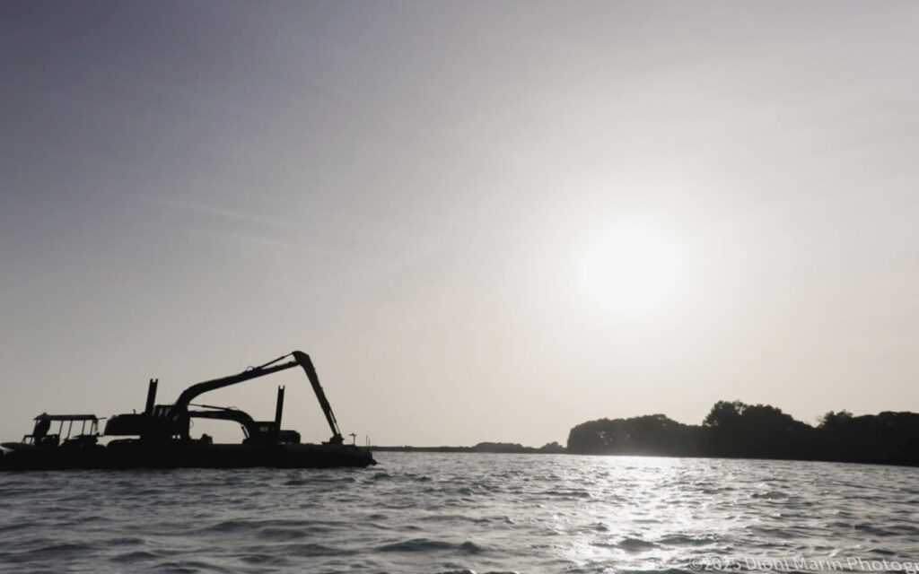 cayo rosario protest against illegal dredging and environmental practices