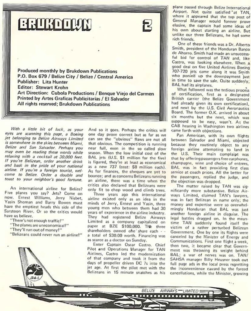 belize airways limited