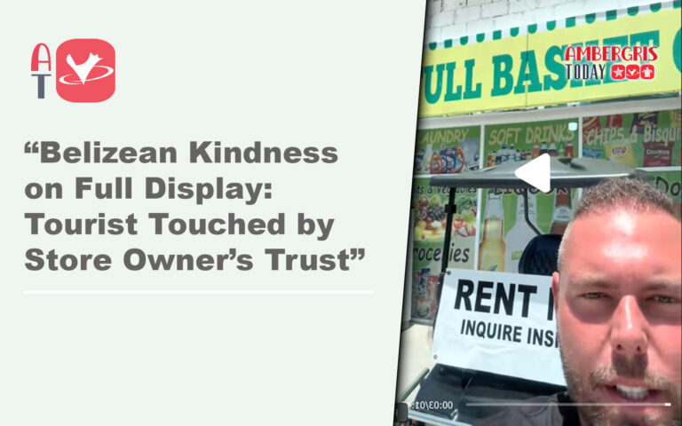 belizean kindness in full display full basket grocery store
