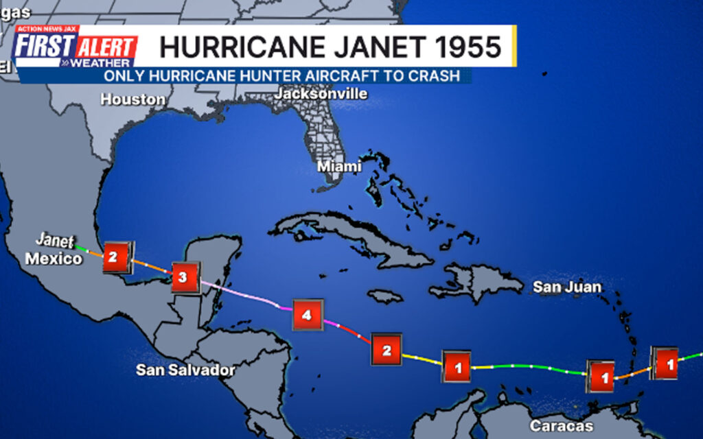 hurricane janet belize 1955