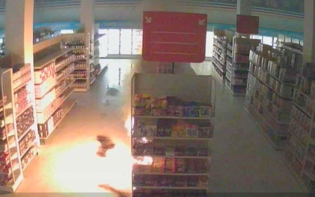 island supermarket fire burglary