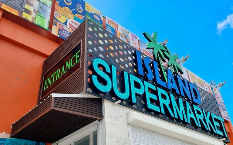 island supermarket fire burglary