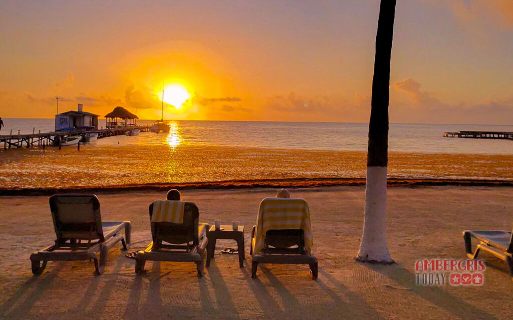 sunrise ambergris caye belize