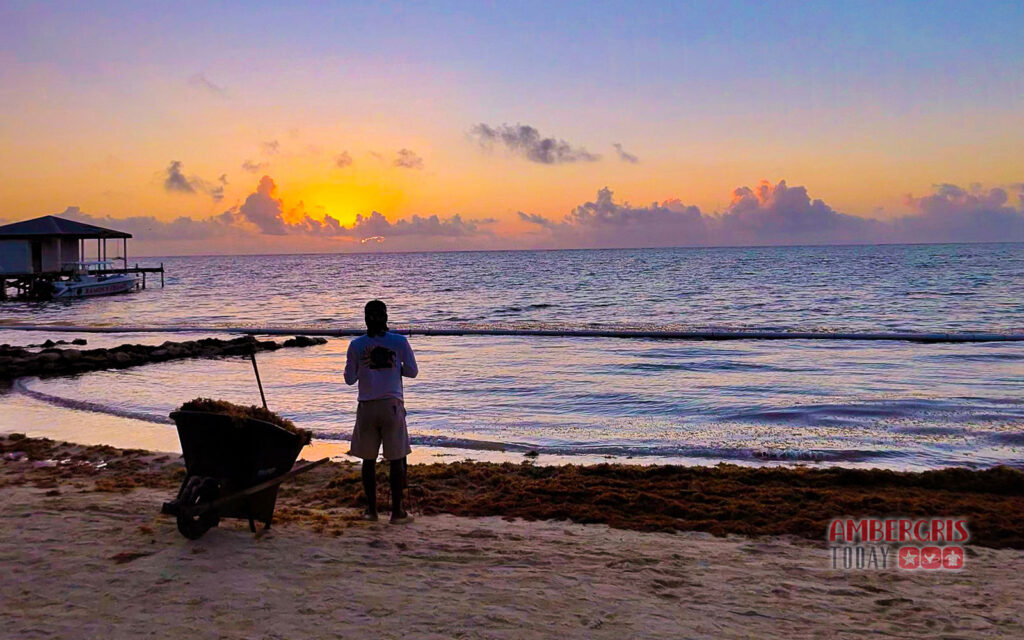 sunrise ambergris caye belize