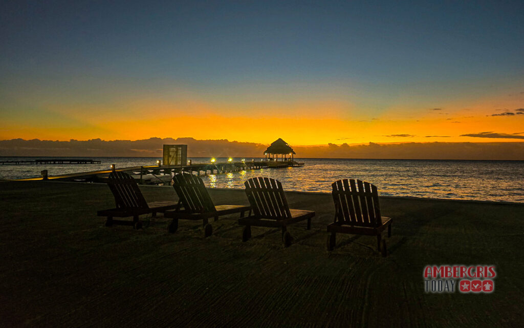 sunrise ambergris caye belize