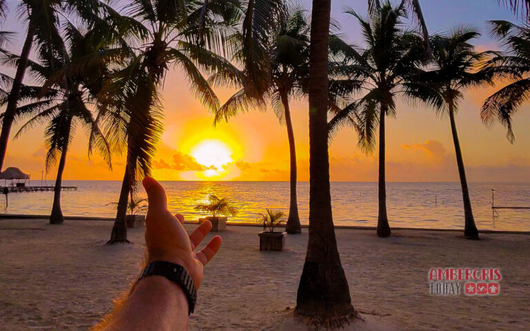 sunrise ambergris caye belize