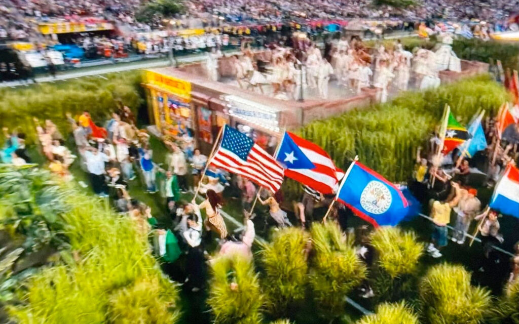 bad bunny super bowl belize flag