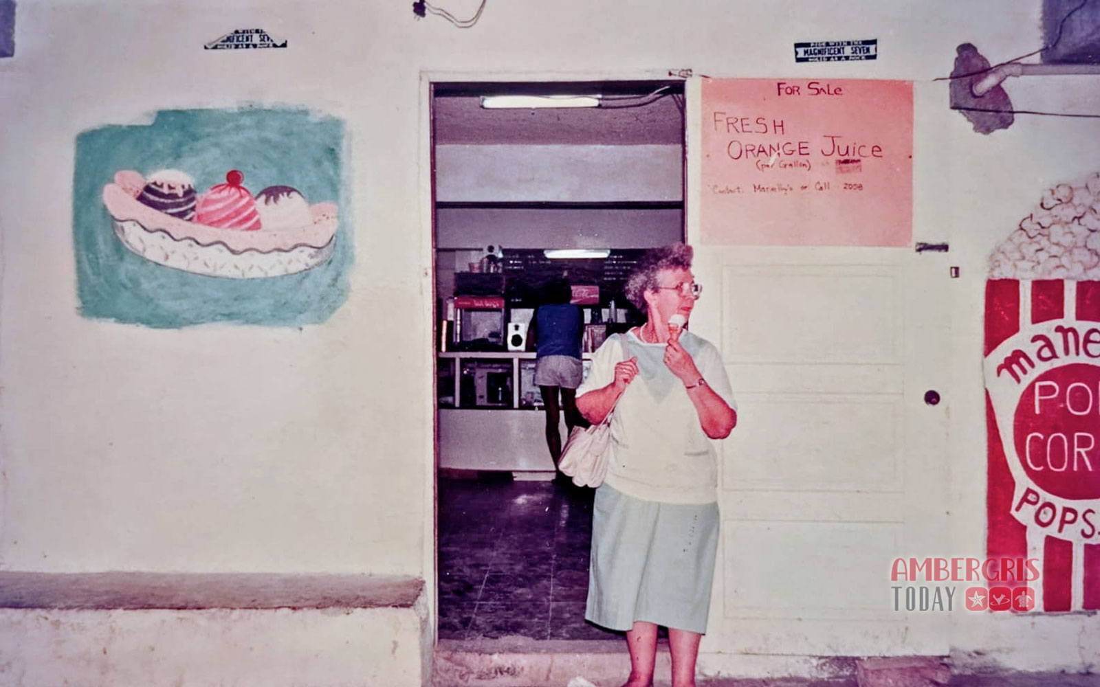 flashback Friday manellys ice cream shop