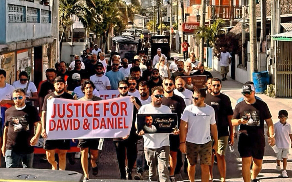 Residents March in Protest and Call for Justice 24 murder protest david harmouch
