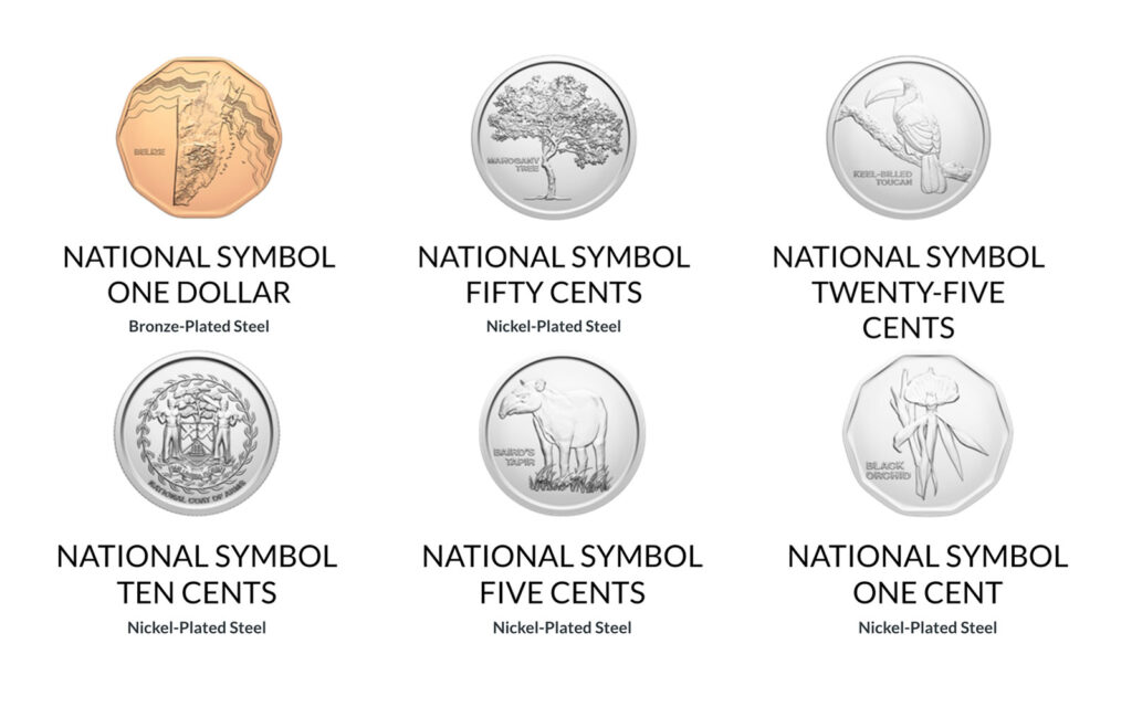 belize coin national symbol series