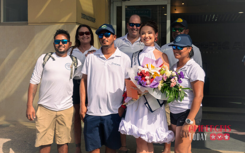 miss world belize faith edgar sendoff