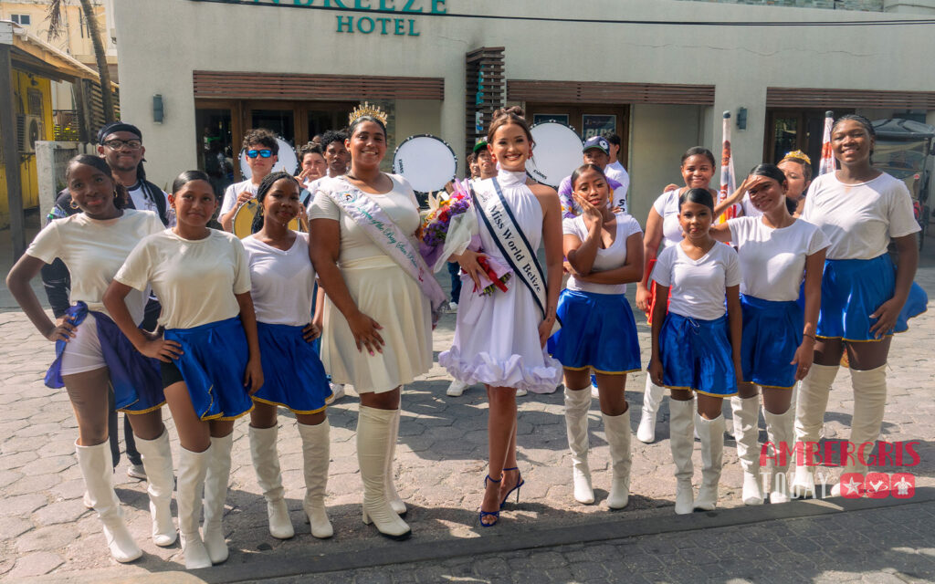 miss world belize faith edgar sendoff