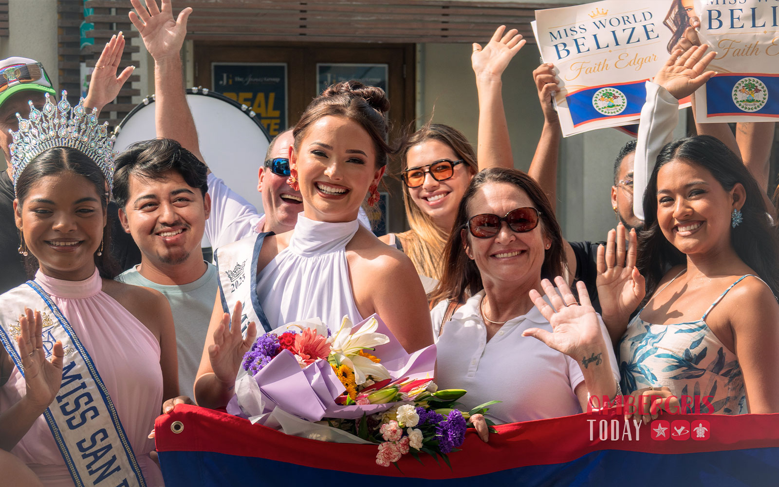 miss world belize faith edgar sendoff
